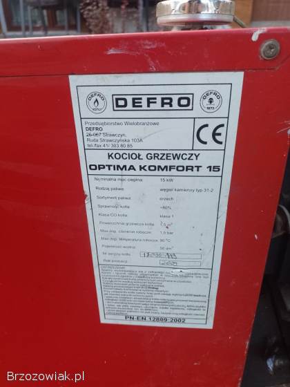 Piec Defro 15 kw